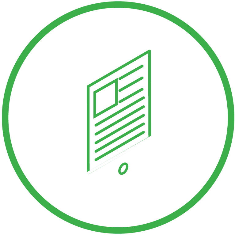 ebook icon in a green circle